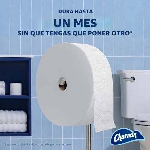Miniatura 2 de Charmin Papel higiénico ultra suave, 3 rollos de repuesto Forever Rolls, 2 capas de papel de baño, 3 rollos