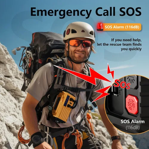 Miniatura 9 de NOAA - Radio meteorológica AM/FM/onda corta, radio de emergencia de 5 vías, 5000 mAh/18500 mWh, manivela solar, cargador de teléfono portátil
