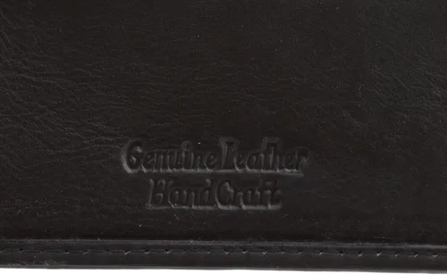 Miniatura 6 de Paul & Taylor Cartera plegable de cuero para hombre, con solapa central, varios