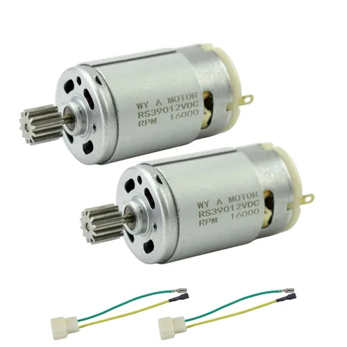 Miniatura 14 de CHANCS RS390 Motor eléctrico DC 6V 14000RPM 12 engranajes motor para coche de juguete accesorio de tres ruedas motocicleta cochecito con reemplazo