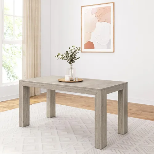 Miniatura 16 de Plank+Beam Mesa de comedor de 48 pulgadas, mesa de cocina de madera maciza de 48 pulgadas, mesa de comedor rectangular para comedor, oficina