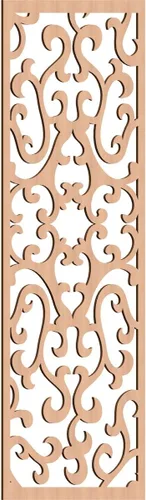 Miniatura 197 de Smithfield Paneles de pared decorativos de madera con calado, 13 3/8 pulgadas de ancho x 34 3/8 pulgadas de alto x 3/8 de alto, roble rojo rojo