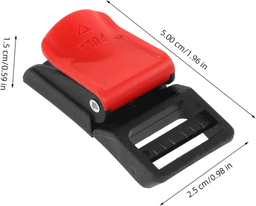 Miniatura 2 de PRETYZOOM 6 hebillas de liberación rápida para motocicleta, reemplazo de hebilla duradera para varios accesorios de motocicleta