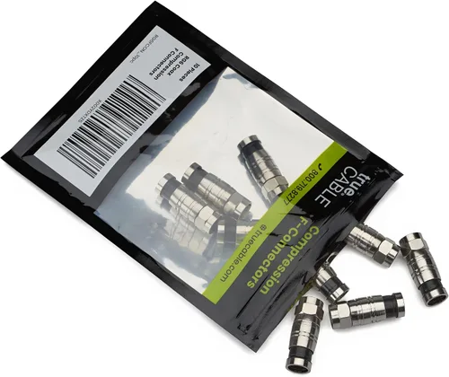 Miniatura 7 de trueCABLE - Conector F de compresión universal de fácil ajuste RG6 y RG6Q para cable coaxial Dual Shield (DS) Tri-Shield y Quad Shield (QS), 10
