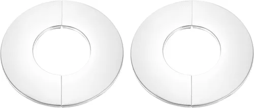 Miniatura 29 de uxcell Brida dividida de pared, placa redonda de escudo de acero inoxidable 304 de 0.866 in para tubo de diámetro de 0.866 in