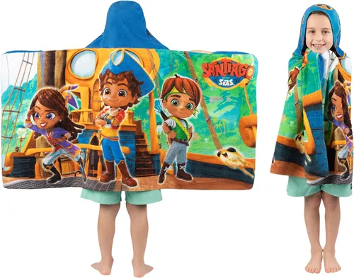 Miniatura 9 de Bakugan Anime Battle Brawlers Toalla Envolvente de Rizo de Algodón Suave con Capucha para Baño/Piscina/Playa, 24 x 50 pulgadas, por Franco Kids