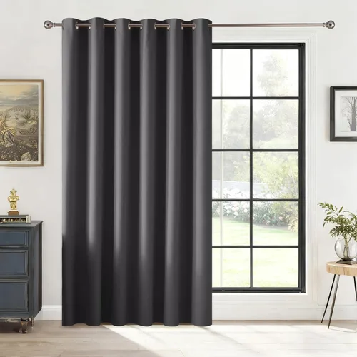Miniatura 94 de RYB HOME - Cortinas extra largas con bloqueo de luz, persianas opacas insonorizadas para privacidad para cine en casa, oficina, fondo de patio, sala