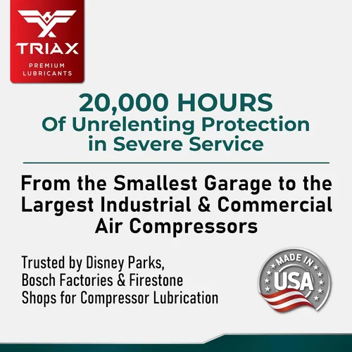 Miniatura 5 de TRIAX Kompressor MV 100 SAE 30, Aceite para Compresor de Aire Completamente Sintético, Multi-Vis Para Rotativo, de Paletas, de Tornillo
