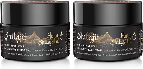 Shilajit - Shilajit Pure Himalayan Shilajit - Shilajit 100% puro de grado dorado con ácido fúlvico y 85+ minerales traza complejo para energía y