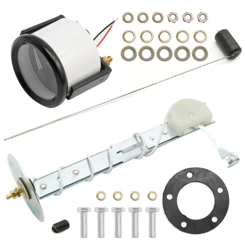 Miniatura 7 de Medidor de nivel de combustible universal de 2 pulgadas 52 mm para coche con sensor de combustible E-1/2-F puntero 12 V