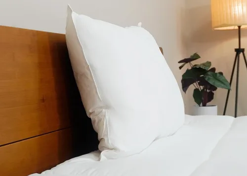 Miniatura 4 de Almohada de poliéster ultra fina de tamaño estándar para dormir plana y baja almohada para dormir boca abajo y dormir boca abajo