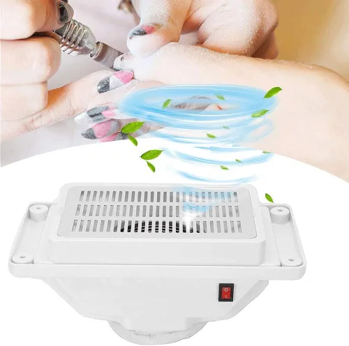 Miniatura 2 de KISSHAKE Colector de polvo de uñas, potente ventilador de aspirador de uñas, extractor de polvo y aspiración de polvo, herramienta de manicura