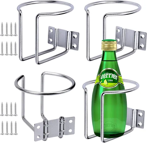 Miniatura 10 de 4 piezas Portavasos para Barco, Soportes Universales de Bebidas de Acero Inoxidable, Adecuados para Barco, Camión, Casa Rodante, Tractor, Columpio