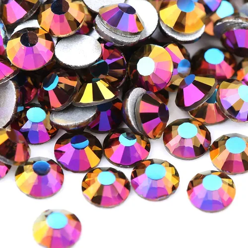 Miniatura 9 de Dowarm 1440 diamantes de imitación SS4 con parte trasera plana, diamantes de imitación de cristal con parte trasera plana de 0.069 pulgadas