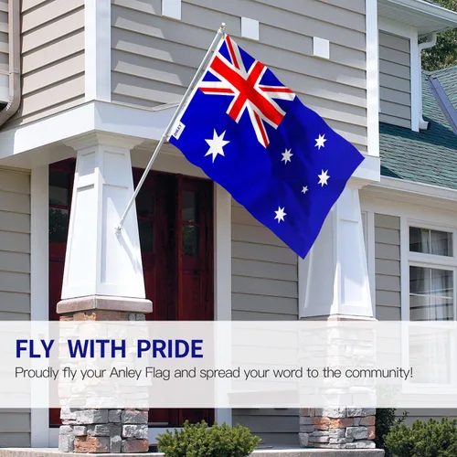 Miniatura 2 de ANLEY Fly Breeze - Bandera de Australia de 3 x 5 pies, color vivo y a prueba de decoloración, cabecera de lona y doble costura, banderas nacionales