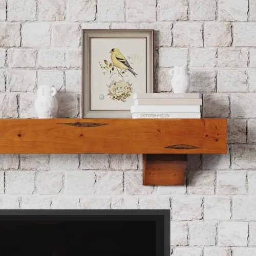 Miniatura 2 de Breckenridge - Repisa para chimenea Castaño Rústico