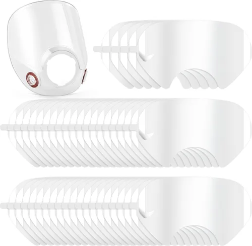 Miniatura 10 de Tellegloww 1 pieza de piezas de repuesto compatibles con lentes de la serie 6000 de respiradores de cara completa y 10 piezas de cubiertas de lentes
