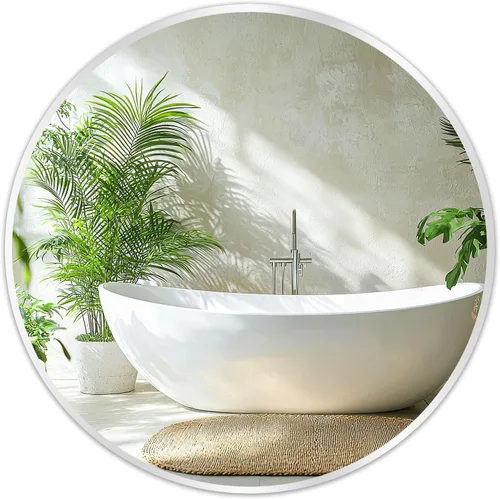 Miniatura 11 de Fabuday Espejo circular negro para pared de 20 pulgadas, espejos redondos para baño, entrada, sala de estar, pasillo, decoración de dormitorio