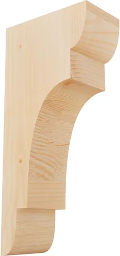 Miniatura 106 de Ekena Millwork COR04X12X12NEB00RWR 4 pulgadas de ancho x 12 pulgadas de profundidad x 12 pulgadas de alto New Brighton Rough Sawn Corbel, cedro rojo