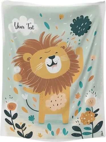 Miniatura 11 de Personalized Baby Blankets for Girls and Boy - Unique Cat, Birthday Gifts for Cat Lovers, Cat Dad Gifts for Men, and Funny Cat Gifts for Women 30" x