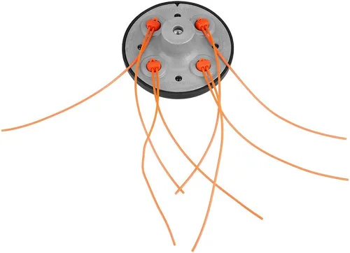 Miniatura 7 de Cabezal de recortadora de cuerda de 4 líneas, reemplazo de accesorio de recortadora de cuerdas, universal para rosca M10 x 1.25