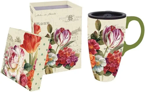 Miniatura 8 de Cypress Home Taza de viaje de café de cerámica con caja de regalo, 17 onzas