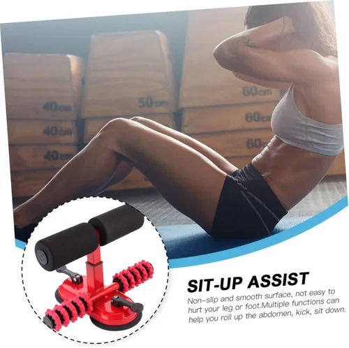 Miniatura 6 de Kisangel Soporte de pie para sentadillas, equipo de entrenamiento de autosucción, ejercitador, barra de fitness para piso, dispositivo de asistencia