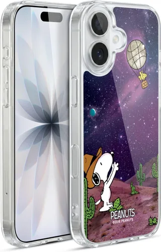 Miniatura 132 de Head Case Designs Funda de gel con licencia oficial de Peanuts Nebula Cactus Needles Snoopy Space Cowboy [protección de grado militar] compatible