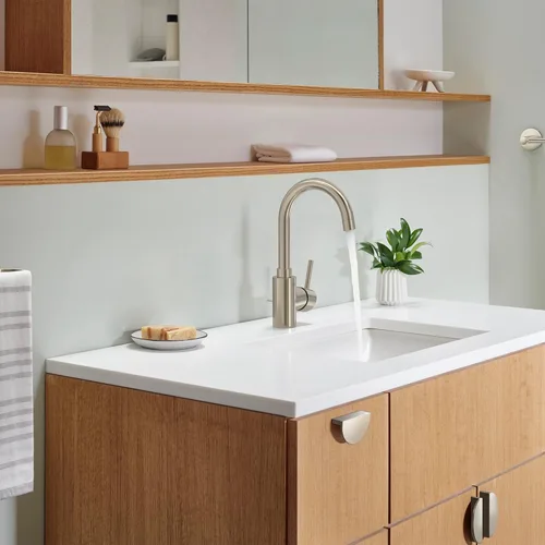 Miniatura 4 de GROHE 32138EN2 Concetto - Grifo de baño de una sola manija, níquel cepillado InfinityFinish