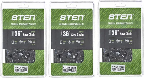 Miniatura 207 de 8TEN Cadena de motosierra semi cincel de 6 pulgadas .050 1/4 42 DL para Worx WG320 Black & Decker LLP120 (paquete de 3)