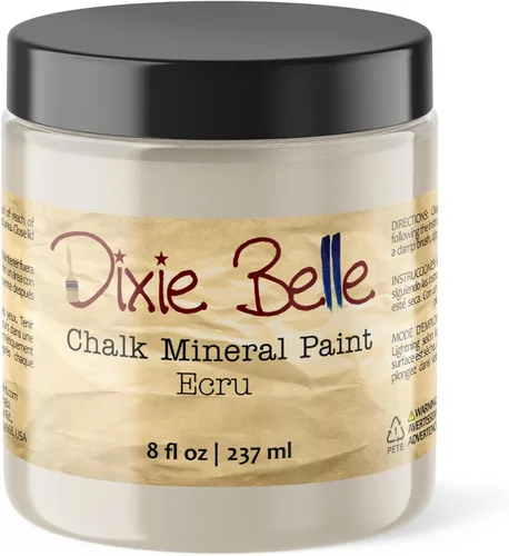Miniatura 243 de Dixie Belle Paint Company - Pintura con acabado de tiza para muebles, color negro (Caviar), 1 galón, 128 fl oz, pintura mineral color rosa intenso