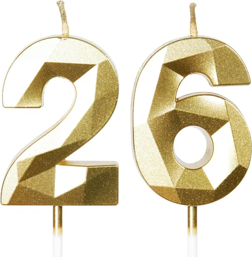 Miniatura 55 de Velas de cumpleaños número 15, velas número 15, velas de feliz cumpleaños de oro rosa para pastel, decoraciones de cobertura de pastel de diseño 3D