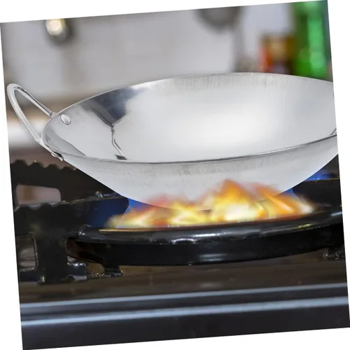 Miniatura 9 de DOITOOL Olla caliente inoxidable olla de doble mango sartén de metal olla de cocina casera Sartén de cocina caliente Shabu Sartén de 9 pulgadas tipo