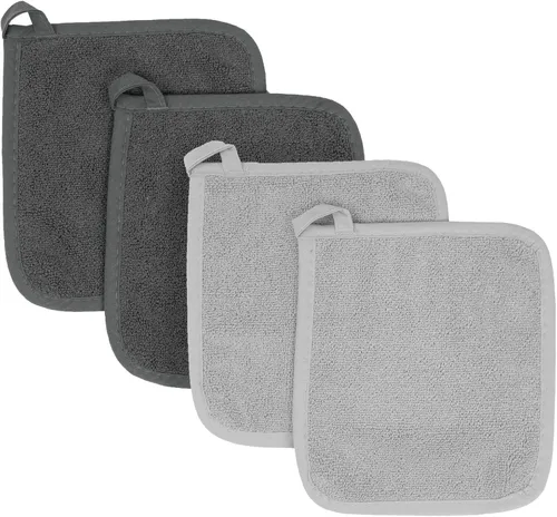 Miniatura 25 de RITZ Agarraderas para ollas y salvamanteles de rizo: Resistente al calor sin igual, duradero 100% algodón – Diseñado ergonómicamente para un agarre