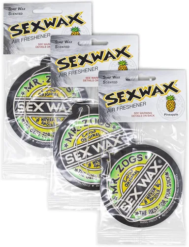 Miniatura 3 de Sex Wax Ambientadores de aire paquete de 6 (aroma de coco de 3 X y aroma de piña de 3 X)