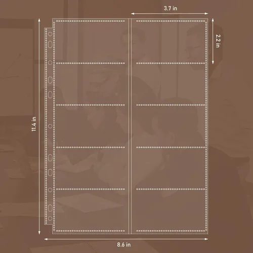 Miniatura 4 de BYSTER Paquete de 30 hojas de fundas para tarjetas de presentación con 600 bolsillos, páginas ultra transparentes para carpeta de 2/3/4 anillos