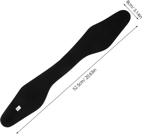 Miniatura 6 de Diadema deportiva impermeable ajustable de neopreno para natación, antideslizante, protector de pelo para natación, buceo, yoga, negro, 20.7