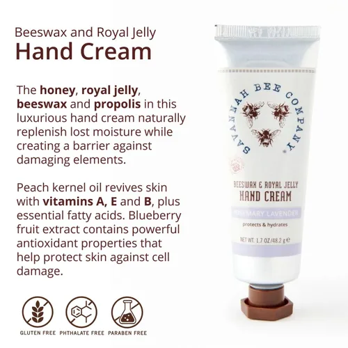 Miniatura 6 de Crema de manos de cera de abeja Savannah Bee Company - Crema reparadora hidratante para manos