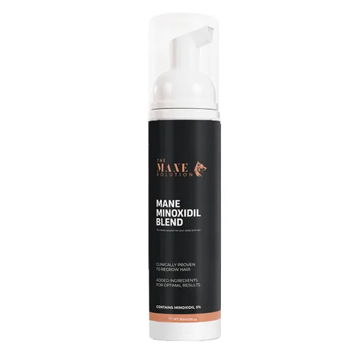 The Mane Minoxidil Blend Foam 5%: Hecho para el crecimiento del cabello, tratamiento anti pérdida de cabello, suero para el crecimiento del cabello,