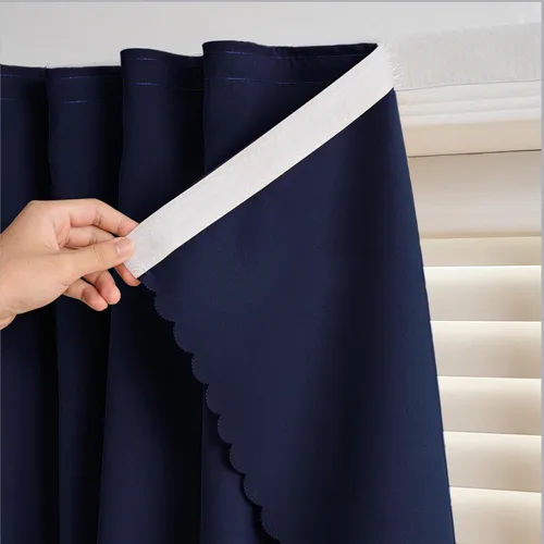 Miniatura 20 de Cortinas autoadhesivas, sin taladrar, sin varilla, cortinas opacas fáciles de instalar para persianas de ventana, dormitorio