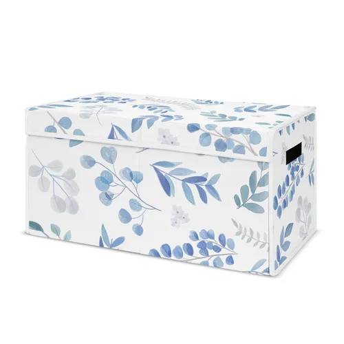 Miniatura 8 de Sweet Jojo Designs Caja de almacenamiento plegable de juguetes con tapa para habitación de bebé, habitación de niños, marfil, bohemio, vintage