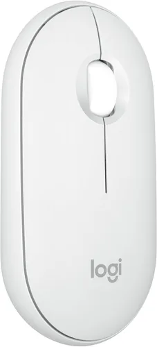 Ratón Logitech Pebble Mouse 2 M350s Slim Bluetooth inalámbrico, portátil, ligero, botón personalizable, clics silenciosos, Easy-Switch para Windows,