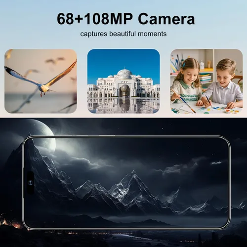 Miniatura 5 de 16PM Smartphone: Massive 6.99" FHD+ Screen Epic 7000mAh Battery Life 16+512GB Extreme Speed 108MP Pro Camera Unlocked Android Superior to