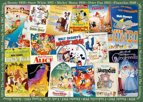 Miniatura 6 de Ravensburger Disney 12000689 - Rompecabezas de 1000 piezas con póster de película vintage para adultos, hecho en Alemania, cada pieza encaja