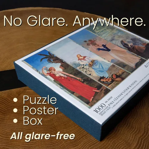 Miniatura 5 de Rompecabezas prémium de 1000 piezas de Paul Cezanne para adultos, sin reflejos, suave al tacto, fabricado en Estados Unidos, ideas de regalo