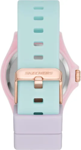 Miniatura 3 de Skechers Reloj de tres manecillas Rosencrans de cuarzo mediano para mujer, Color PúrpuraVerde, Rosa (Modelo SR6215)