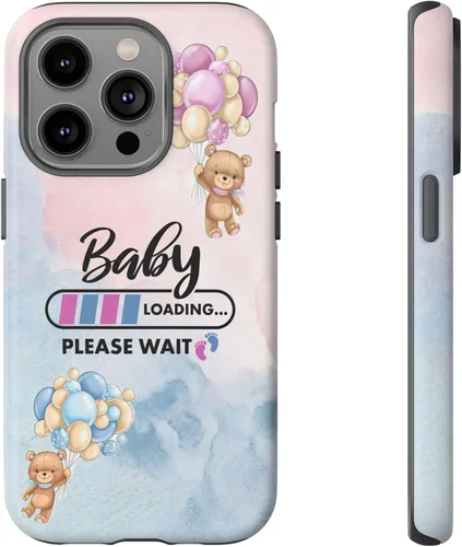 Miniatura 38 de Cute Baby Loading Phone Case for iPhone Models and Variants - Sweet Maternity Phone Cover for Pregnancy Reveal or Baby Shower Matte