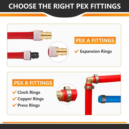 Miniatura 5 de HeSun Paquete de 10 accesorios Pex A, codo de oreja de expansión de 1/2 pulgada, rosca NPT hembra de 1/2 pulgada x expansión Pex A de 1/2 pulgada