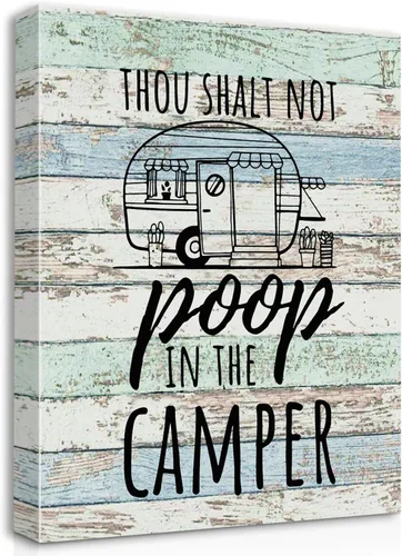 Miniatura 14 de Let The Adventure Begin - Lienzo decorativo para pared, enmarcado para sala de caravana, baño, decoración de remolques, 11 x 14 pulgadas, regalos