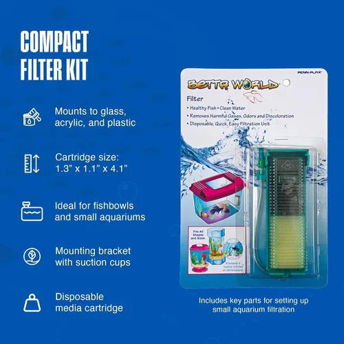 Miniatura 4 de Penn Plax World filtro de acuario, pequeño